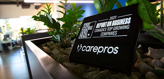 CarePros Places No. 29th on The Globe and Mail’s Third-annual Ranking of Canada’s Top Growing Companies